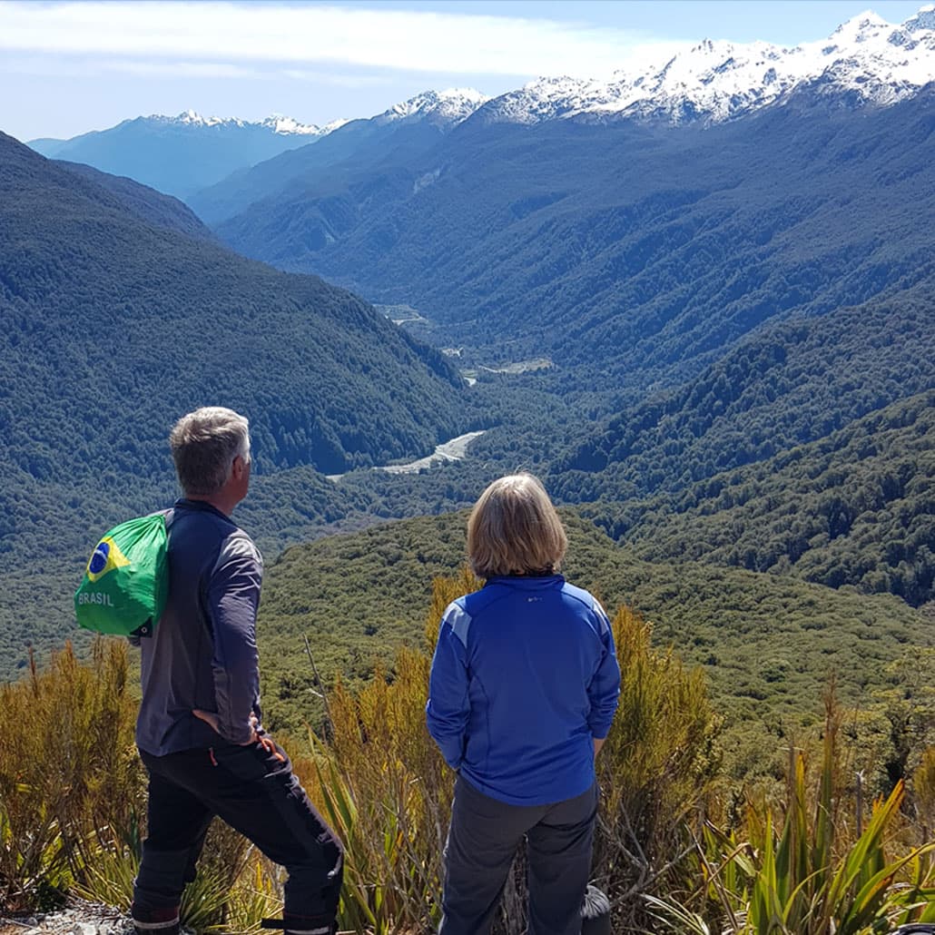 View from Key Summit on the Routeburn track with Fiordland Walks
